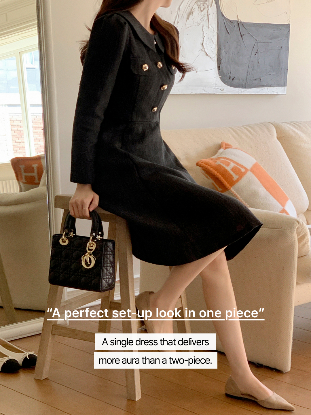 Tweed dress op15543 | ATTRANGS: Shop Korean fashion clothing, bags, shoes  and accessories for women