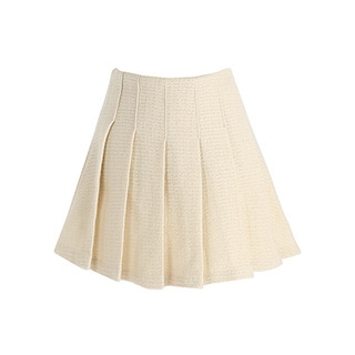 sk5222 도톰 트위드 패브릭의 플리츠 미니 스커트 skirt