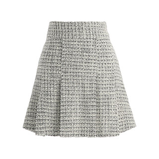 sk5223 페미닌한 울 트위드 패브릭의 핀턱 플리츠 미니 스커트 skirt