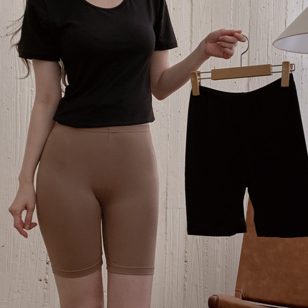 기능성 5부 이너 기모 팬츠