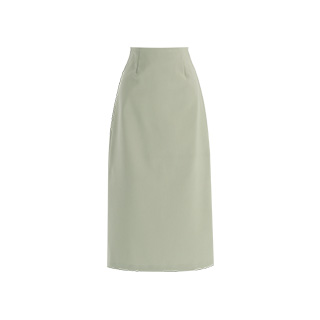 군더더기 없이 깔끔한 베이직 H라인 백슬릿 롱 스커트 skirt