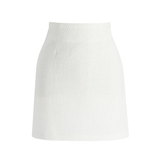 슬릿 디테일의 트위드 A라인 미니 스커트 skirt