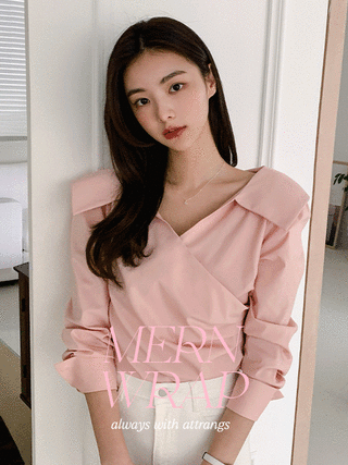 カシュクールシャーリングブラウス bs6839