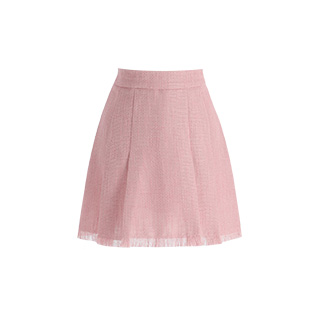 트위드 패브릭의 A라인 수술 미니 여름 스커트 skirt