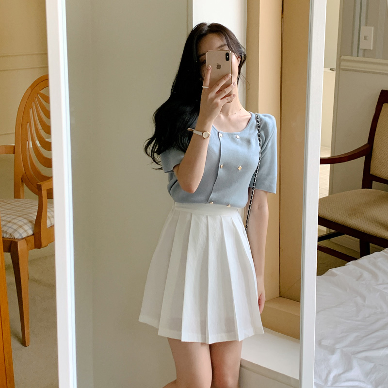 소녀감성의 플리츠 미니 스커트 skirt