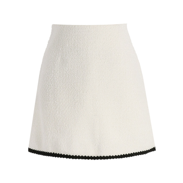 깔끔한 베이직 세미A라인 트위드 미니 스커트 skirt