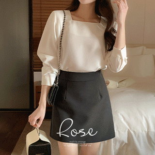 (MADE/탑셀러/오피스룩/하객룩) 로즈 스퀘어 블라우스