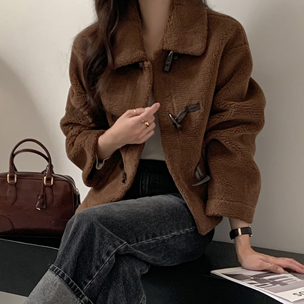 다나 더플 무스탕 겨울 자켓