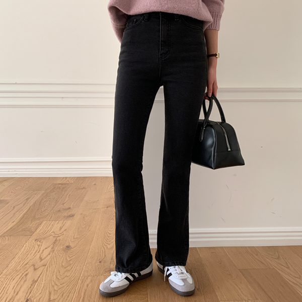 Day Jeans No.5 프리미엄 웜 부츠컷 기모안감 데님 진(Charcoal ver.) pants