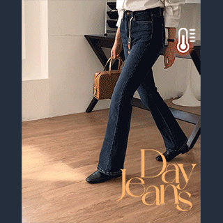 Day Jeans No.6 프리미엄 웜 부츠컷 기모 데님 진(blue ver.)