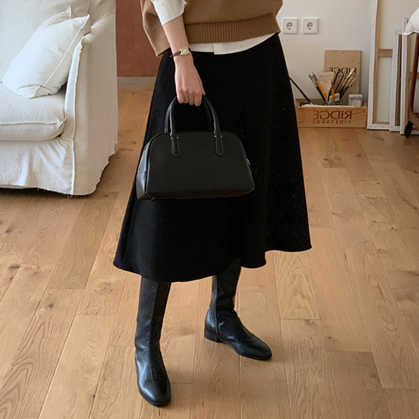 소프 코듀로이 플레어 롱 스커트 skirt 벚꽃룩