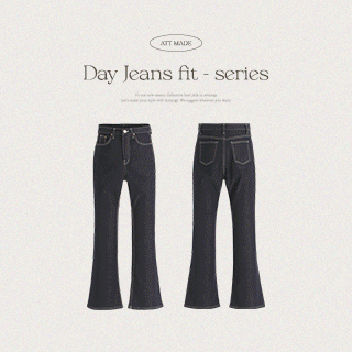Day Jeans No.9 프리미엄 논페이드 라이크라 부츠컷 데님 진 pants 벚꽃룩