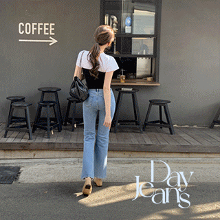 Day Jeans No.11 데이진 프리미엄 히든밴딩 썸머 부츠컷 데님 팬츠 pants