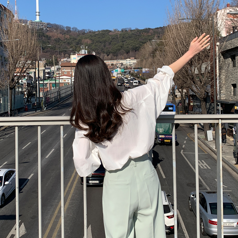 제나 포켓 루즈핏 카라 셔츠 