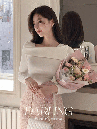 (MADE/new컬러추가!) 달링 오프 숄더 티셔츠