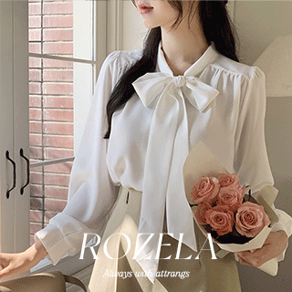 로젤라 타이 블라우스