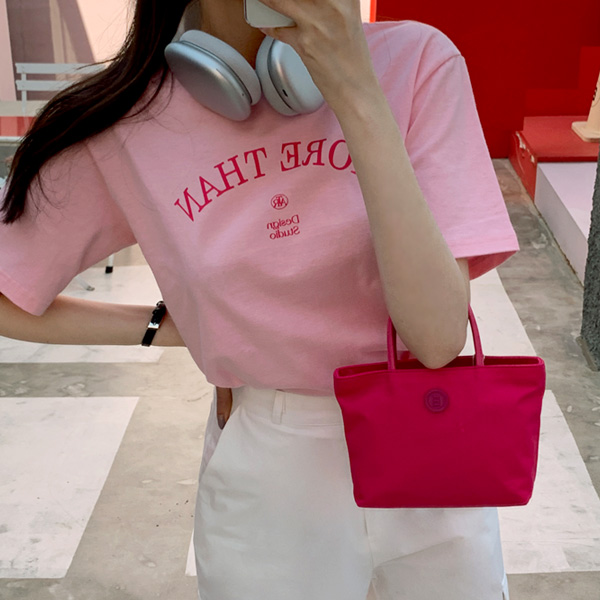 모어댄 레터링 루즈핏 반팔 티셔츠 tee  여름 티셔츠
