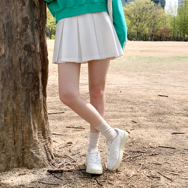 (여름내내) 엘르 플리츠 A라인 미니 스커트 skirt
