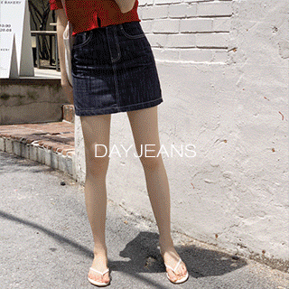 (이염방지/여름데님) Day Jeans No.24 데이진 논페이드 생지 미니 스커트