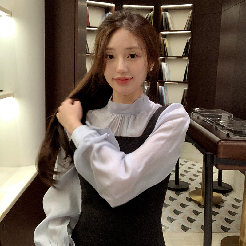 (봄신상컬러추가/탑셀러♥) 로즈 시스루 리본 셔링 블라우스