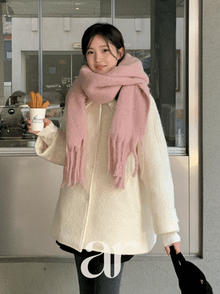 [1만장 돌파✨] [울함유] (MADE/컬러추가/폭닥포근/누빔안감) 아도르 울 부클 싱글 하프 코트