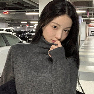 [울함유] (기획특가!/2가지넥/캐시미어♥) 로그 캐시미어 반목 폴라넥 울 니트