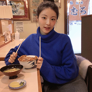 [울함유] (컬러예쁜♥) 트위디 램스울 터틀넥 크롭 니트