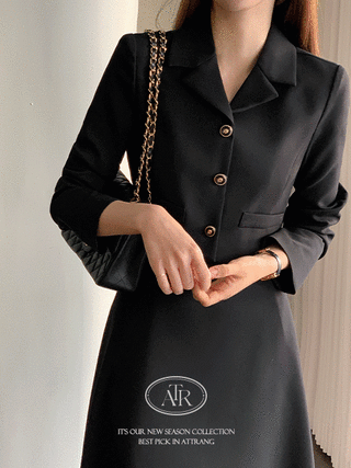 [1000장 돌파✨] (MADE/Premium/투피스인듯/하객룩) 캘린 투피스 롱 플레어 원피스