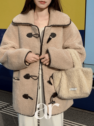 (MADE/디자인특허/브랜드퀄리티) 리볼드 프리미엄 양털 하프 더플 코트