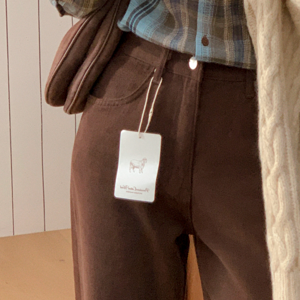 (기모추가/프리미엄울코튼/완벽비율) 루젠 스트레이트 울 코튼 팬츠