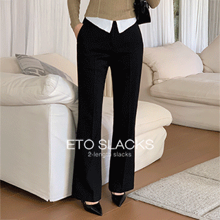 (피치기모/2기장) 에토 2기장 세미 부츠컷 기모 슬랙스