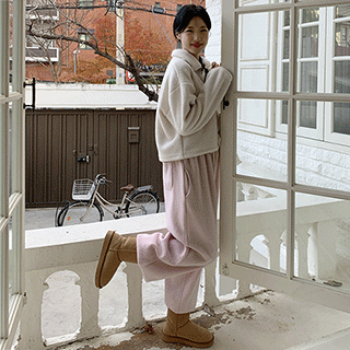 [주문폭주] (보송보송/데일리팬츠) 베르딕 기모 밴딩 조거 팬츠