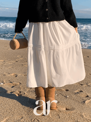 [1만5천장 돌파✨] (기모버전 출시!) 플로브 밴딩 캉캉 플레어 기모 롱 스커트