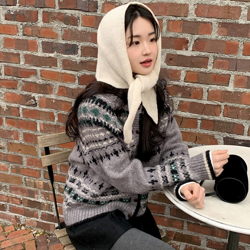 [울함유] (노르딕무드/포근핏) 아벨리 노르딕 라운드 긴팔 울 니트 가디건