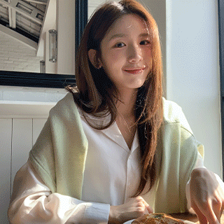 (MADE/긴팔ver./하객룩) 마들렌 퍼프 카라 긴팔 블라우스