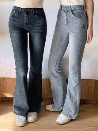 (완벽롱다리핏/슬림부츠컷) 실링 캣브러쉬 워싱 데님 부츠컷 팬츠