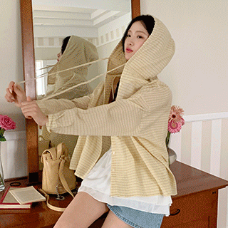 (가벼움/살안타템/컬러패턴) 모아니 후드 체크 셔츠 남방