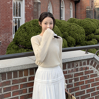 (국내생산/여리핏♥) 로레나 레글런 여리핏 긴팔 니트