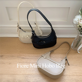 (미니멀/추가스트랩) 피오레 버클 크로스 숄더 미니 호보백