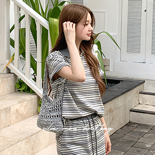 (트렌디템/영롱하게 빛나는♥) 실버 그물 미니 니트백