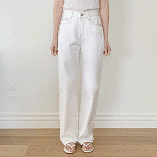 (S~2XL/2기장/롱다리보정핏) 제로나 베이직 세미 와이드 스트레이트 코튼 팬츠