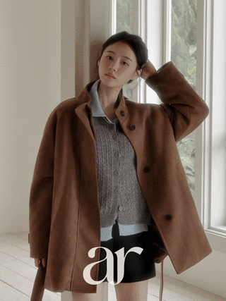 [주문폭주] (MADE/브랜드퀄리티/전체퍼안감/포근보들) 르메드 허리스트랩 하프 스웨이드 무스탕