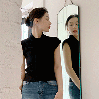 (프리미엄고급티/보풀제로/슬림여리핏♥) 제이나 타이 골지 반팔 티셔츠