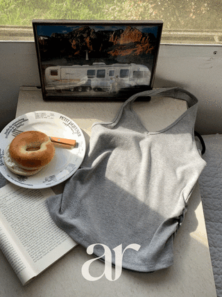 (사계절활용ok/레이어드템/여리핏♥) 플레르 사이드 셔링 홀터 나시