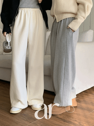 (기모안감/조거&일자♥/핏예쁜트레이닝팬츠) 멜리유 속기모 조거&일자 밑단 스트링 올밴딩 투웨이 트레이닝 팬츠