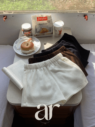 (겨울까지쭈욱~/핏예쁜니트쇼츠) 올렌토 골지 니트 숏 팬츠