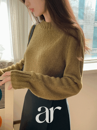 [울함유] (헤어리텍스쳐♥) 브레디 모헤어 울 라운드 니트