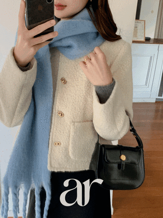 (누빔안감/하객룩/고급미♥) 드헤베 부클 트위드 자켓