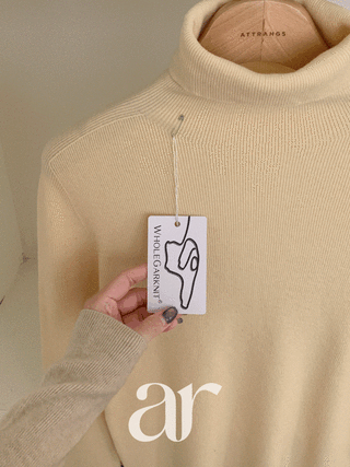 [울함유] (홀가먼트공법/소프트울/넥답답함X/10컬러) 데일린 홀가먼트 울 폴라 니트