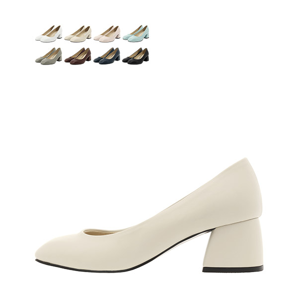 sh926 심플하고 베이직한 데일리 통굽 미들슈즈 shoes